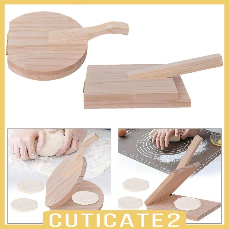 [ Cutcate2 ] Dumpling Wrapper Presser Tortilla Press Maker Ravioli อดีต Gadget ไม ้ Tortilla กดสําหรับแพนเค ้ ก