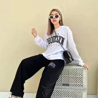 เซ็ท2ชิ้น ชุดเช็ตผู้หญิง เสื้อแขนยาว+ขายาว งานเท่เท่ มาใหม่
