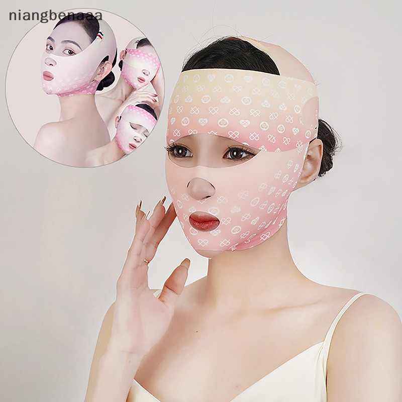 (niangbenaa🌹 Chin Cheek Slimming V Line Lifg Mask Face Lifg Anti Wrinkle Strap Band Sleeping Mask Beauty Health พร ้ อม Eye Mask ใหม ่