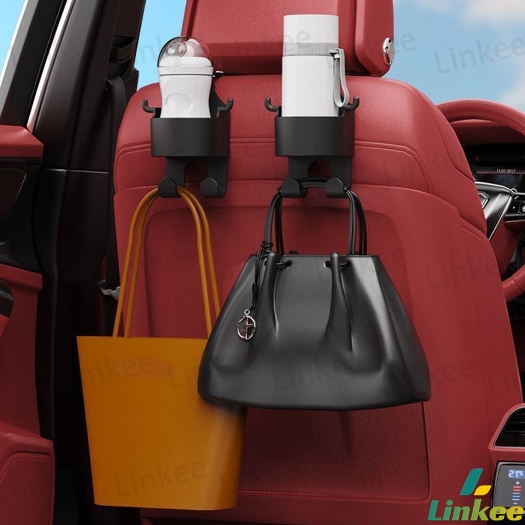 Linkee ตะขอแขวนหลังรถ สีดำ ตะขออเนกประสงค์ในรถ Car Hook ราคา ถูกที่สุด ดีลบีเคเค แกลเลอรีภาพที่ 7