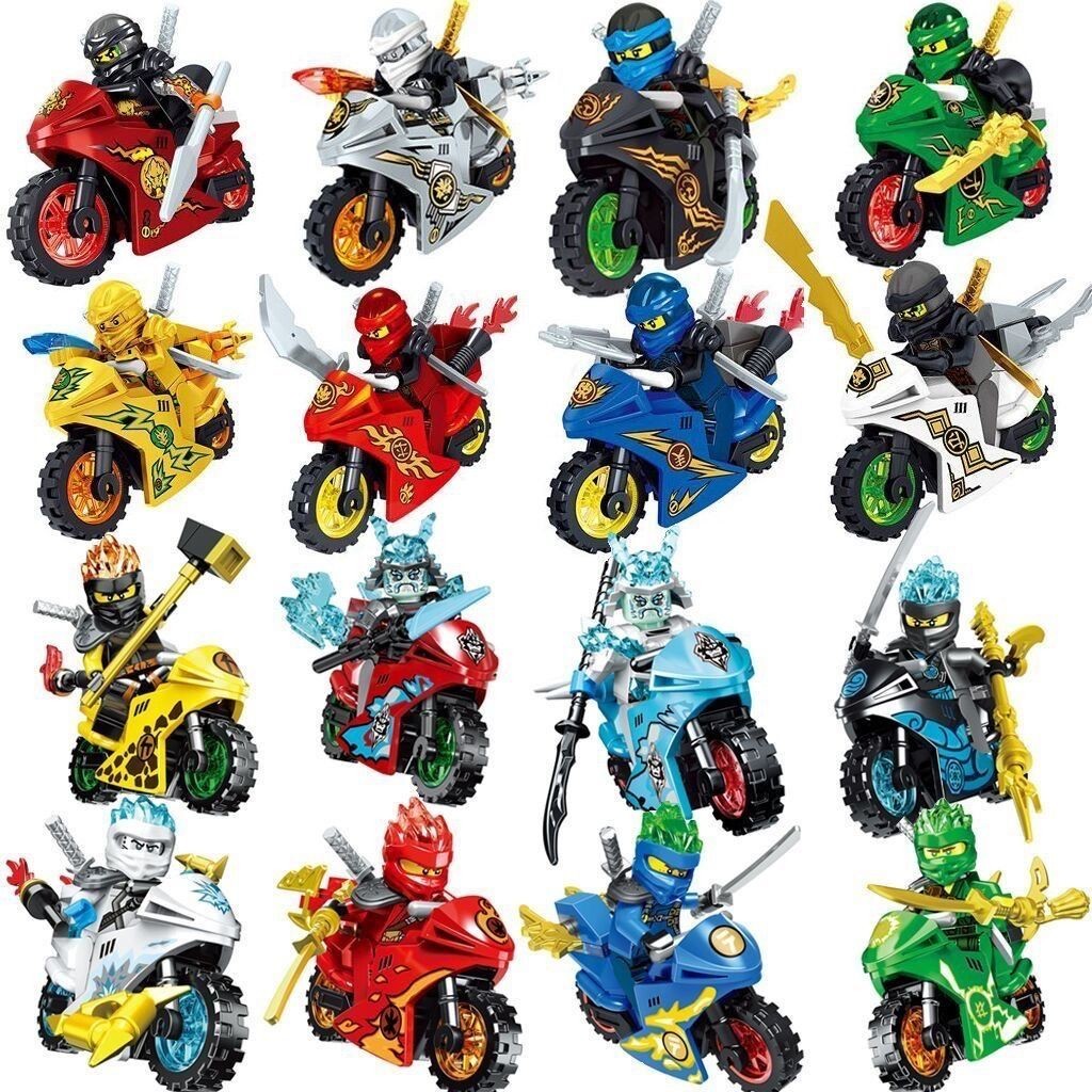 ใช ้ งานร ่ วมกับ Lego รถจักรยานยนต ์ อนุภาคขนาดเล ็ ก Building Blocks Minifigures Avengers Forces ทหาร Phantom Ninja ตุ ๊ กตา