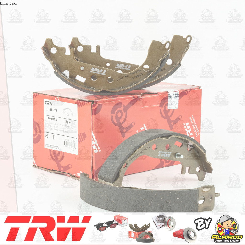 TRW ก้ามเบรคหลัง ผ้าเบรคหลัง TOYOTA ALTIS ZZE121 , ZZE122 ปี 2001-2007 GS 8673 อัลติส