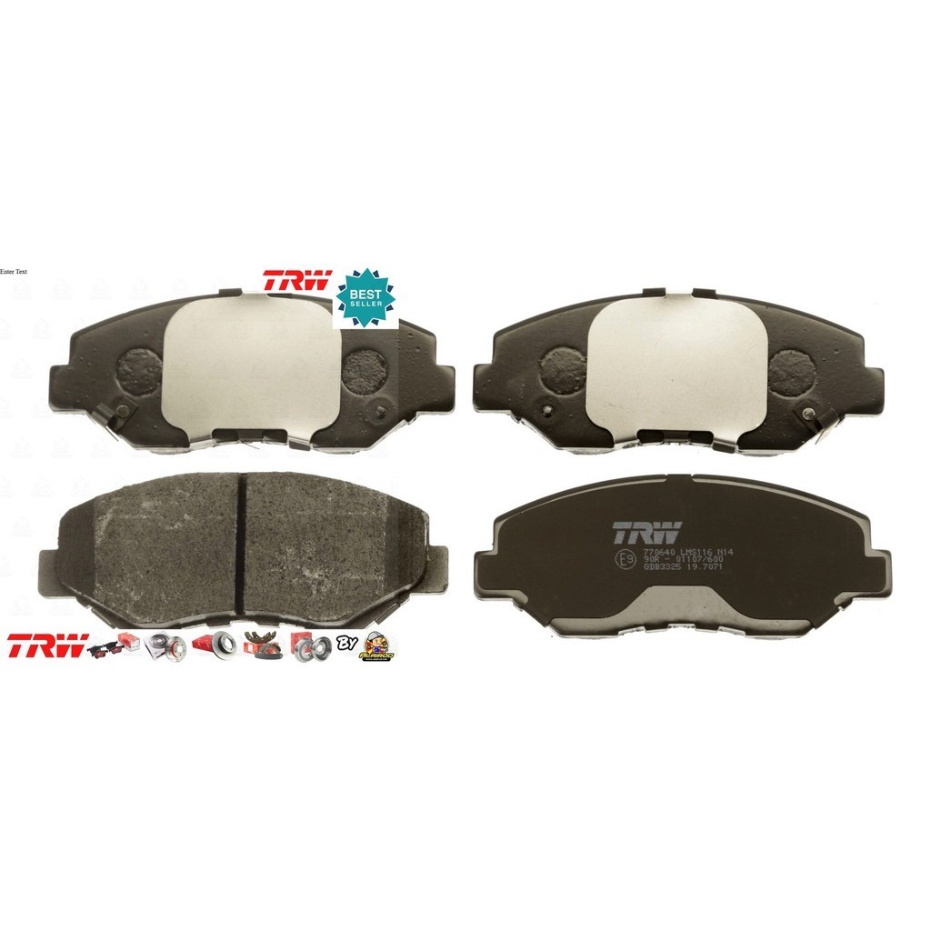 TRW ATEC ผ้าเบรคหน้า Honda CRV,CR-V Gen 2 (2.0,2.4) ปี 2002-2006 TRW ATEC GDB 3325 AT