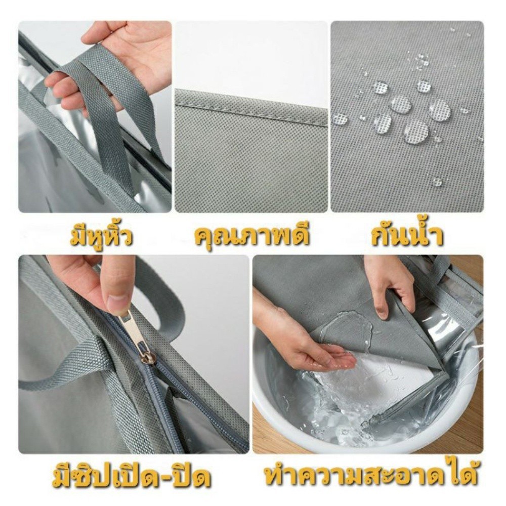 ถุงกระเป๋า แบบใส สําหรับจัดเก็บเสื้อผ้า ป้องกันฝุ่น ถุงเก็บกระเป๋า PVC กันน้ำ กันฝุ่น