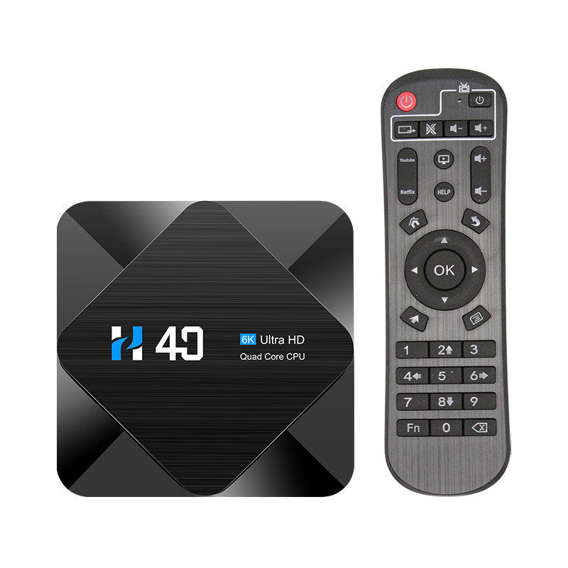 พร ้ อมสต ็ อก AliExpress ขายร ้ อนเครือข ่ าย Set-Top BOX H40 H616 Android 10 6k HD Network Player TV BOX