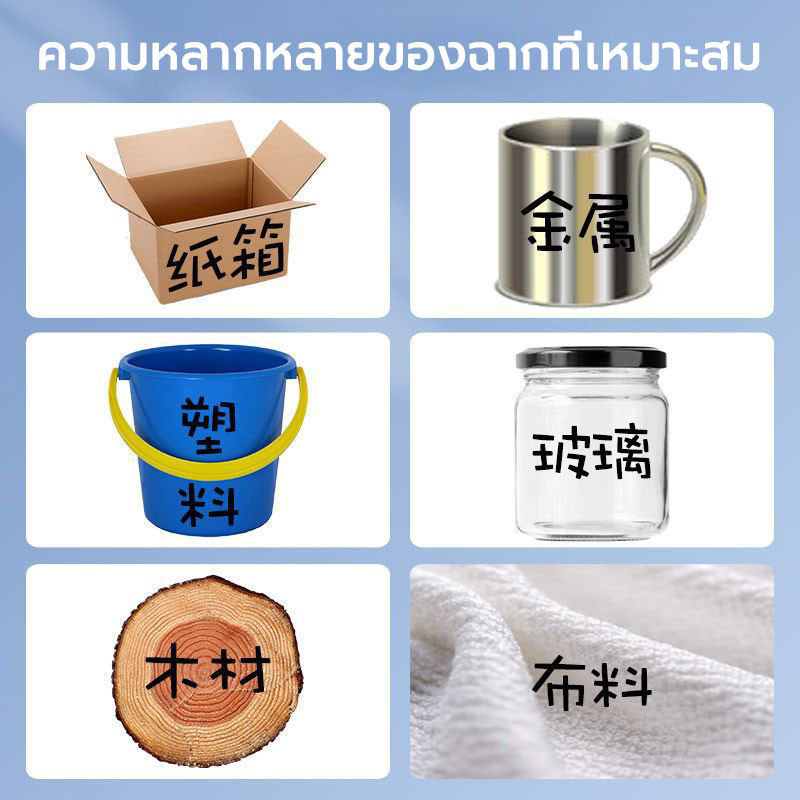 ปากกามาร์กเกอร์  มี 2 หัว ไม่ซีดจาง ปากกาเขียนกล่องไปรษณีย์ ปากกากันน้ำ สีน้ำเงิน สีดำ สีแดง - รูปที่ 2