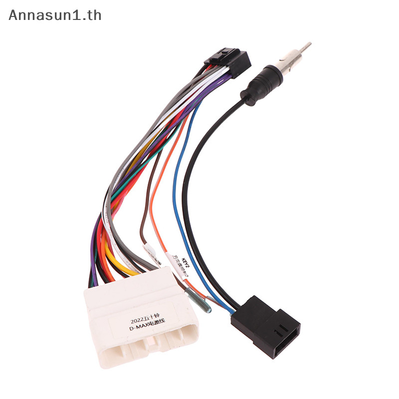 Annasun Android รถสายไฟ 16PIN ดัดแปลงสายอะแดปเตอร ์ สําหรับ Isuzu D-Max สายรัดอุปกรณ ์ เสริม TH