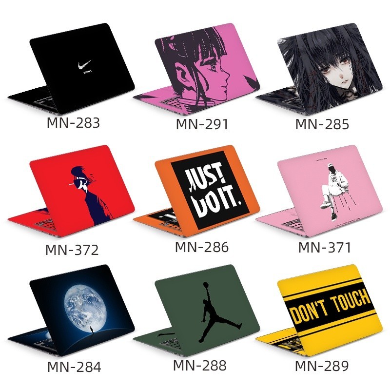 Contrasting color stickers personalized laptop skin decoration decals, for 11-17 inch ASUS, Dell, Lenovo, Acer etc.