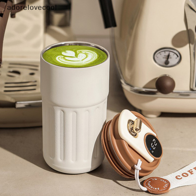 Adth สมาร ์ ท Thermos ขวด LED อุณหภูมิจอแสดงผลถ ้ วยกาแฟสแตนเลส Tumbler แก ้ วแบบพกพาสูญญากาศกระติกน ้ ําร ้ อน Martijn