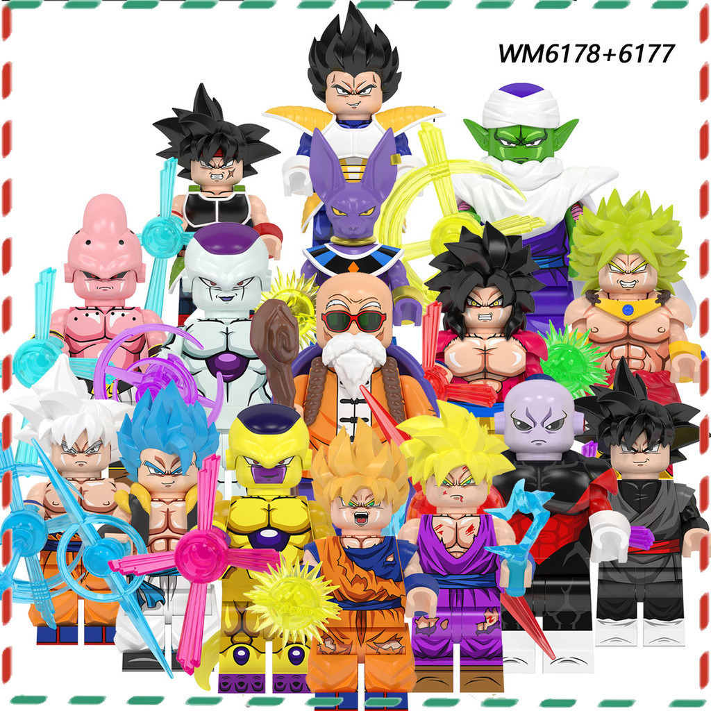 ของขวัญเด ็ กอะนิเมะ Dragon Ball series Vegetabadak minifigures บล ็ อกตัวต ่ อของเล ่ นตุ ๊ กตาโมเดลนาโน