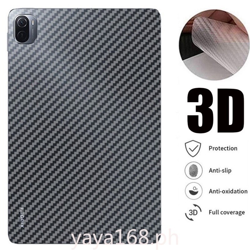 1-3pcs สําหรับ Huawei Honor Pad 9 12.1 8 X9 X8 Pro 11.5 X8 Lite MatePad11.5 2023 MatePad 11.5 S 2024 Air 11.5 นิ้ว SE 10.4 11 10.8 10.1 T10 T10S Pro 11 คาร์บอนไฟเบอร์ด้านหลังฟิล์ม