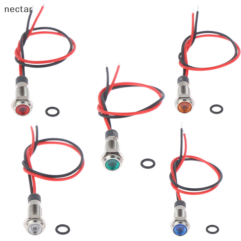 Tar P67 กันน้ํา 6 มม. led โลหะไฟเตือนไฟแสดงสถานะ 3v 5v 6v 12v 24v 220v N
