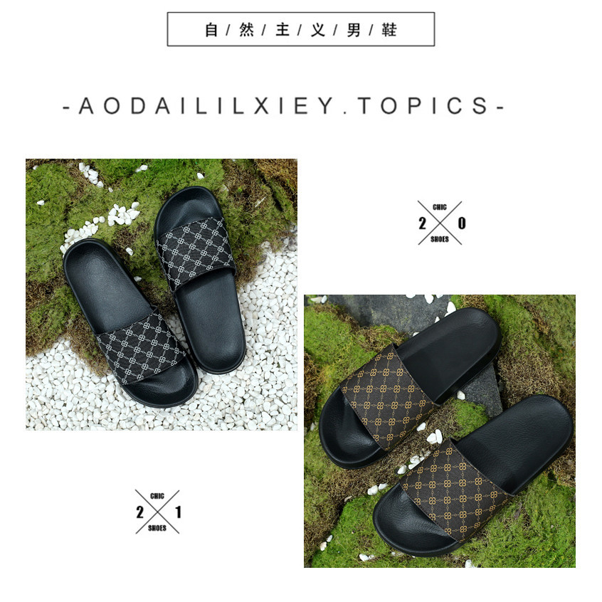 ขนาด 39-45 韩版潮流拖鞋 2024 ฤดูร้อนใหม่时尚外凉鞋 软底鞋 防滑 เบา เบา ๆ สบาย ๆ 透气