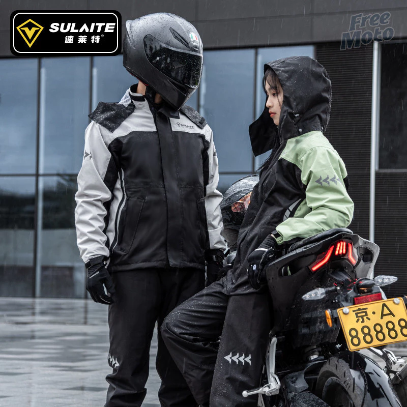 ชุดกันฝนมอเตอร์ไซค์แบบแยกชิ้น เสื้อกางเกงกันฝนขี่จักรยาน thumbnail 5