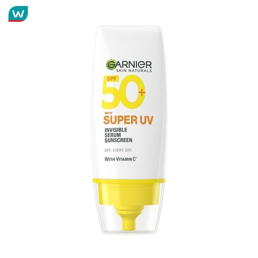 Garnier การ์นิเย่ สกินแนทเชอรัลส์ ซูเปอร์ ยูวี-อินวิซิเบิ้ล เซรั่ม ซันสกรีน SPF50+PA++++30มล.