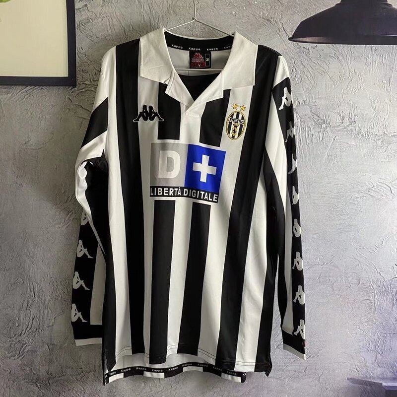 Retro 99-00 Juventus Home Football Casual Sports High Quality Short Sleeve Jersey