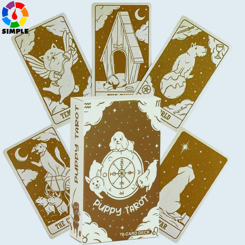 Puppy Tarot Card Leisure Entertainment Games Card Family Gatherings Tarot Games Card 78 Card Deck