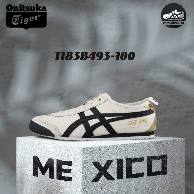 พร้อมส่ง !! Onitsuka Tiger MEXICO 66 1183B493-100 รองเท้าลำลองสำหรับชายหญิง ของแท้ 100%