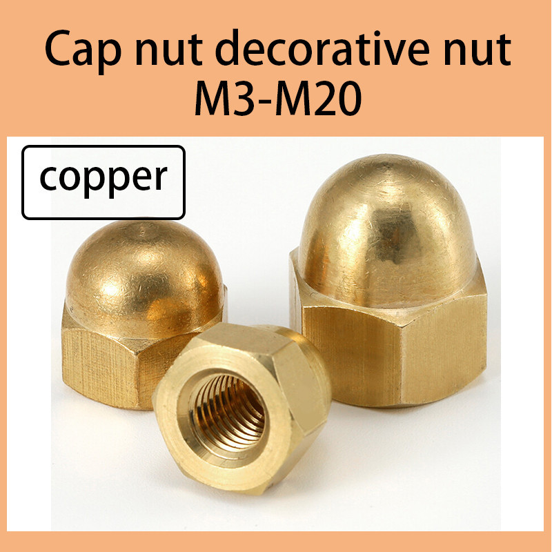 หัวน็อต ตัวเมีย หมวก น็อต หัวหมวก m3m4m5m6m8m10m12m14m16m18m20