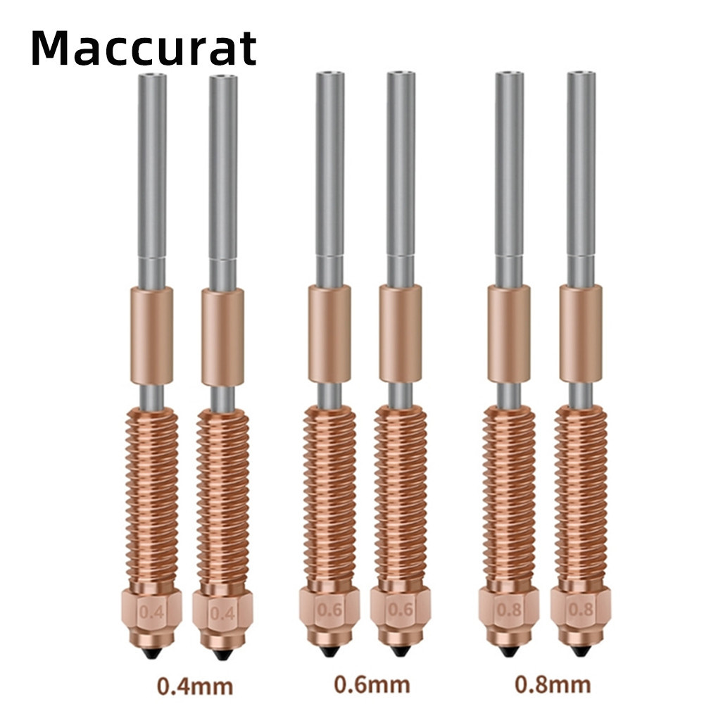 1pcs 0.4/0.6/0.8 มม.K1CหัวฉีดAll-in-oneทองแดงไทเทเนียมหัวฉีดHigh FlowอัพเกรดK1C K1 MaxหัวฉีดสําหรับEnder-3 V3 3dเครื่องพิมพ์
