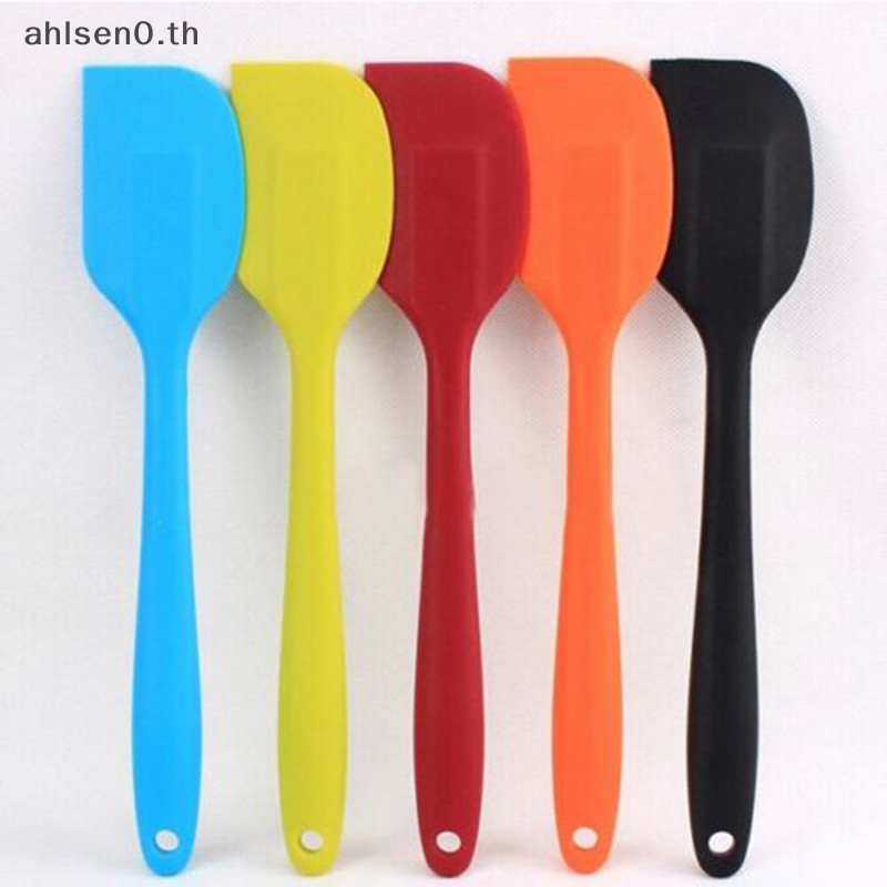 Ahlsen0 ใหม ่ เค ้ กครีมเนยไม ้ พายผสม Batter Scraper แปรงซิลิโคนเบเกอรี ่ เครื ่ องมือ th