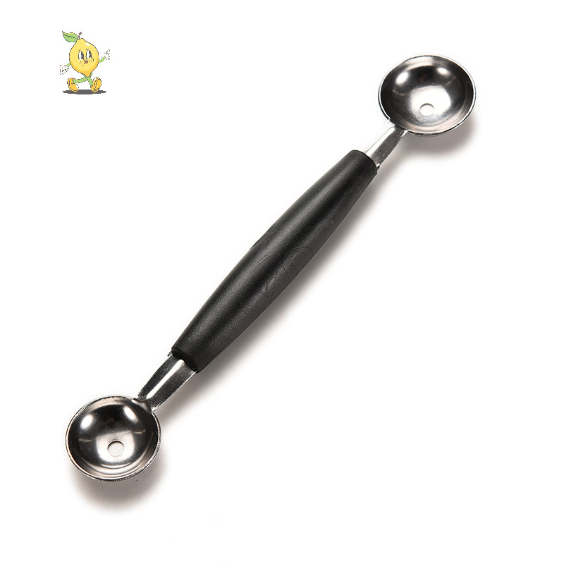 [mozh ] สแตนเลส Double-end Melon Ice Cream Baller Scoop ช ้ อนผลไม ้ เครื ่ องมือห ้ องครัว [TH ]