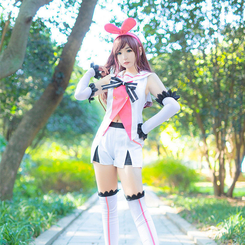 เสมือน Kizuna AI Kizuna รักเสื้อผ้าเสื้อผ้าคอสเพลย์