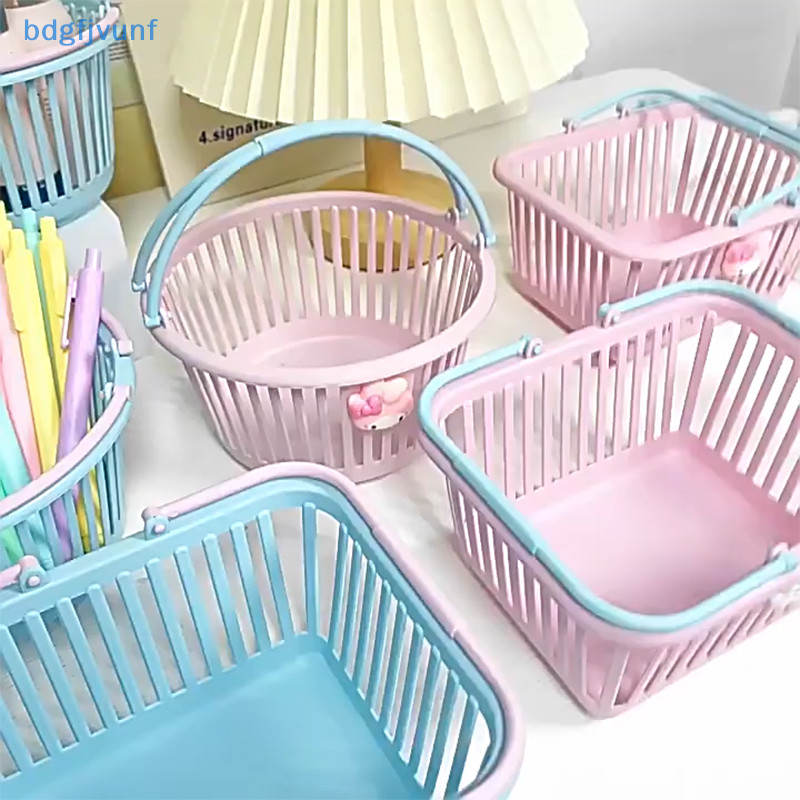 Bdgf ห้องครัวตะกร้า Hollow แบบพกพา Bath ตะกร้าเดสก์ท็อปตะกร้าผลไม้ของเล่นเด็กขนมขบเคี้ยวพลาสติก TH - รูปที่ 6