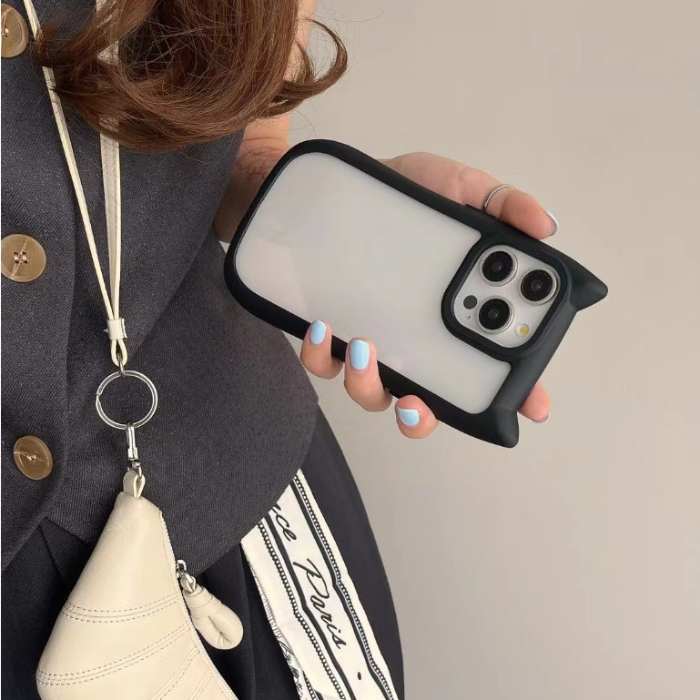 🌸INS🌸 3D Case เคส iPhone 17 เคสไอโฟน 11 15 13 14 12 16 Pro Max XR X XS Max เคสน่ารักตลกสีลูกกวาดกันกระแทกฝาหลัง - รูปที่ 4