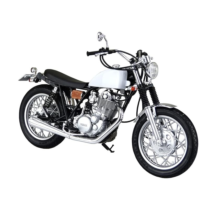 AOSHIMA 1/12 The Bike Series Yamaha 1JR SR400S Limited Edition 1995 with Custom Parts Plastic Model 