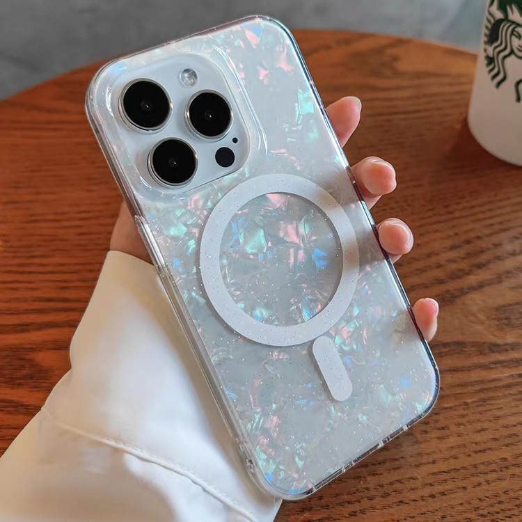 เคสใสกากเพชร เคสชาร์จได้ กันกระแทก สำหรับ iPhone 15 15Pro 15Promax 11 12 13 14 Pro Promax MAX เคสโทรศัพท์ เคส แม่เหล็ก