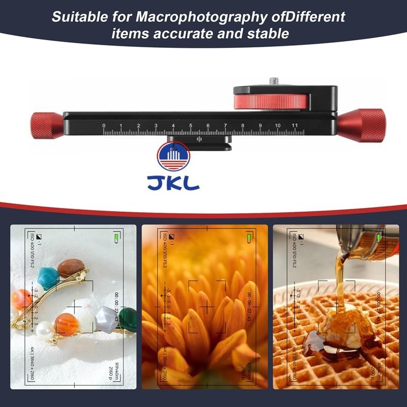 สต็อกใหม่all Metal Wormdrive Macro Rail Fine Focus Focusing Arca / Lever Clamp Compatible