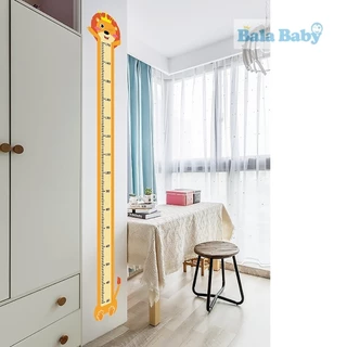 สติ๊กเกอร์วัดส่วนสูง ที่วัดส่วนสูงแบบติดผนัง ลายการ์ตูน แผ่นวัดขนาด 170 cm S04