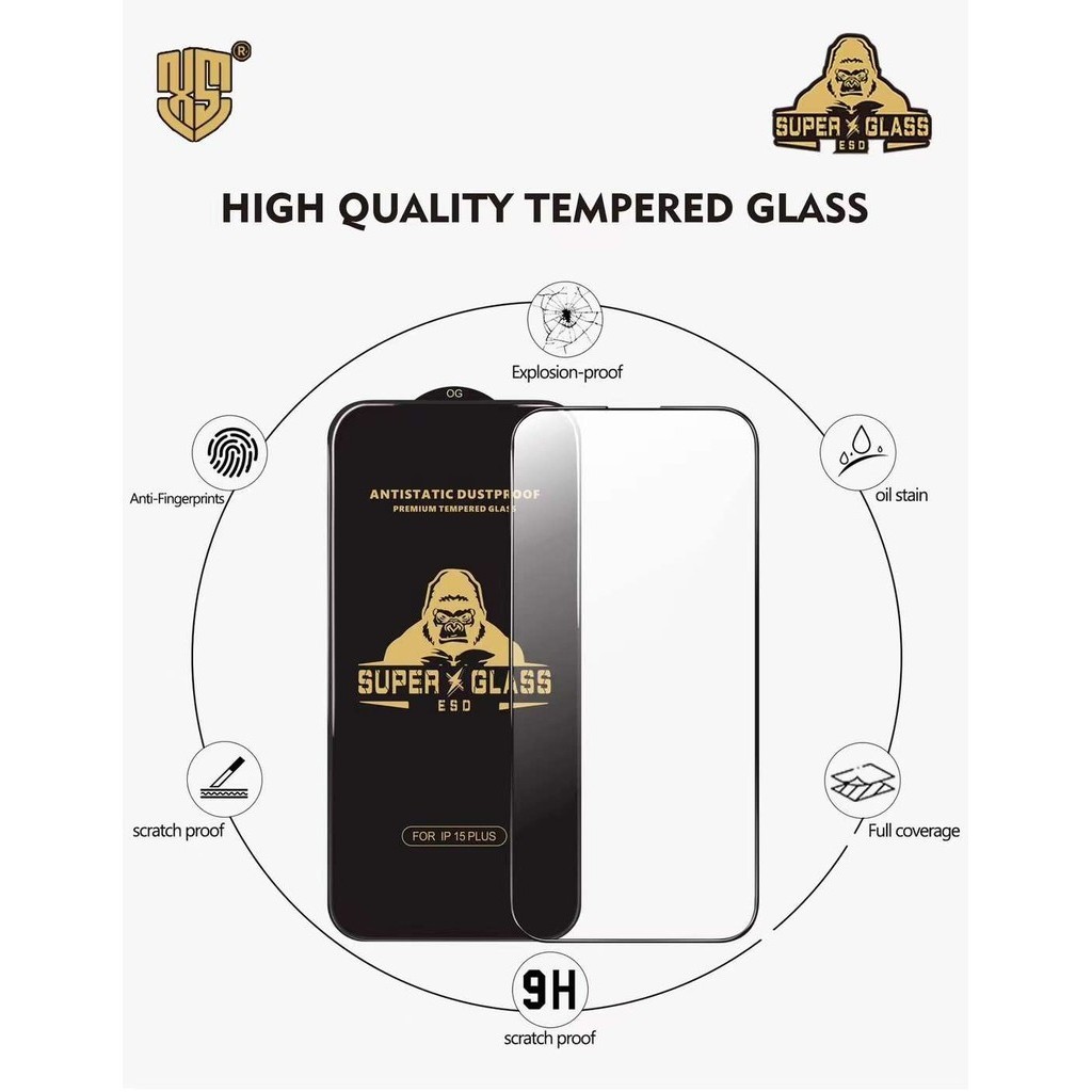 （1กล่อง10อัน）ฟิล์มกระจกKingkongเต็มจอขอบดำส่วนโค้งขนาดใหญ่ ป้องกันไฟฟ้าสถิตยสำหรับ vivo Y11 Y12 Y17 Y02S Y20 Y31 Y50 Y72 - รูปที่ 6