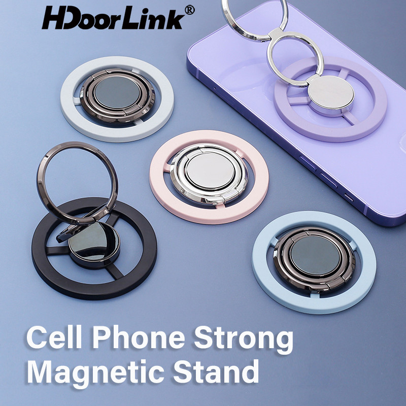 Hdoorlink ที่วางแหวนโทรศัพท์มือถือแม่เหล็กเข้ากันได้กับ ios 12 13 14 15 Pro/Pro Max M (agsafe) หัวเข็มขัดแหวนโลหะโทรศัพท์มือถือแบบถอดได้