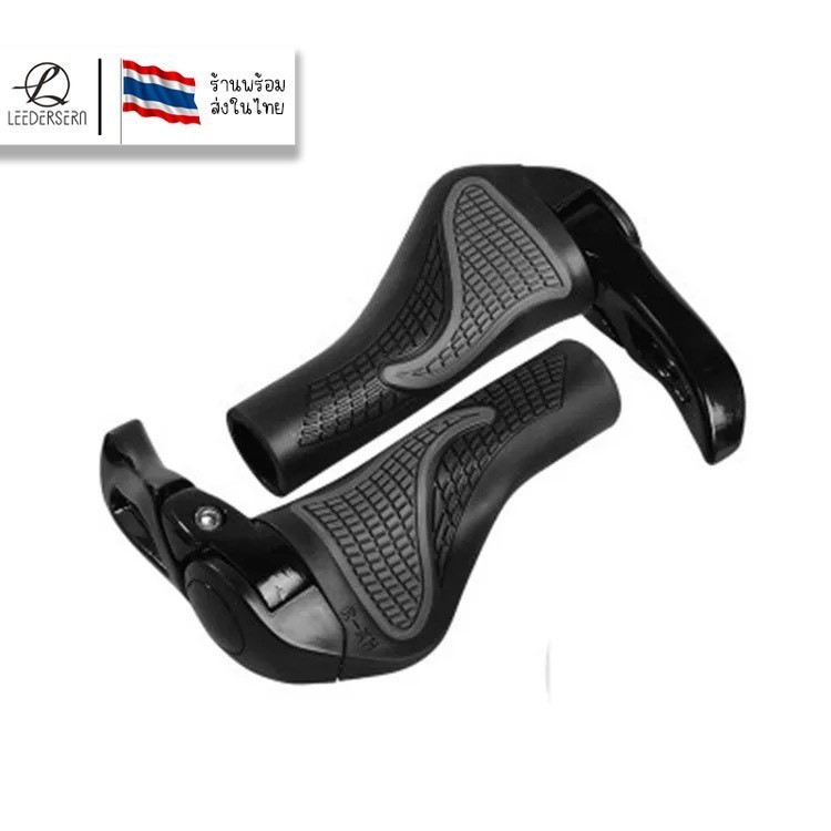 Lee Bicycle ปลอกแฮนด์จักรยาน พร้อมบาร์เอน (Black)