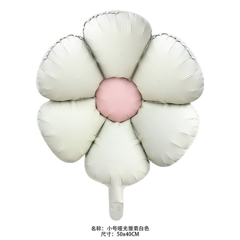 ครีมเคลือบด้านย้อนยุคคาราเมลเดซี่ลูกโป่งวันเกิดลูกโป่งงานแต่งงานตกแต่งวันเกิดตกแต่งลูกโป่งตกแต่งวันเกิด j8pc - รูปที่ 4