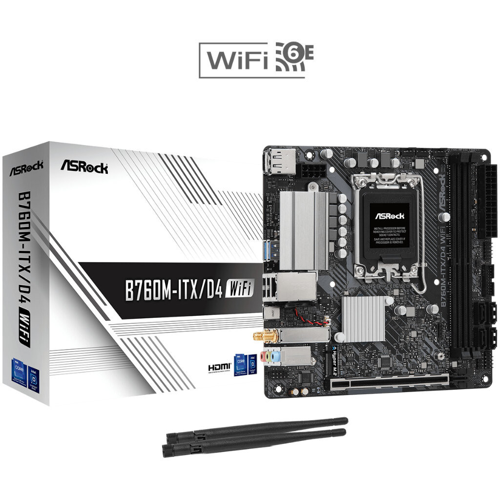ASROCK B760M-ITX/D4 WIFI (DDR4) (SOCKET LGA 1700)