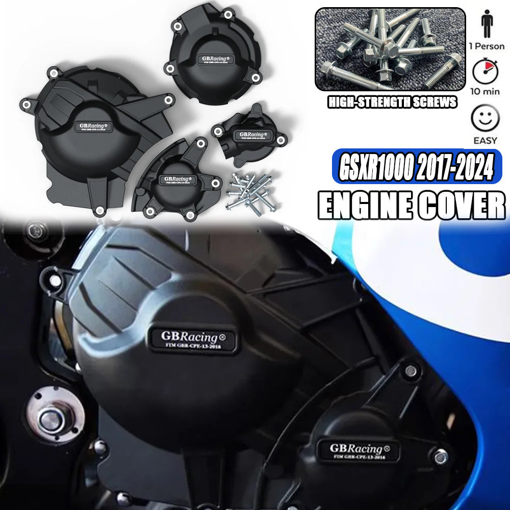 รถจักรยานยนต์ฝาครอบเครื่องยนต์สําหรับ SUZUKI GSX-R1000 GSXR1000 L7 L8 L9 M1 2017-2023