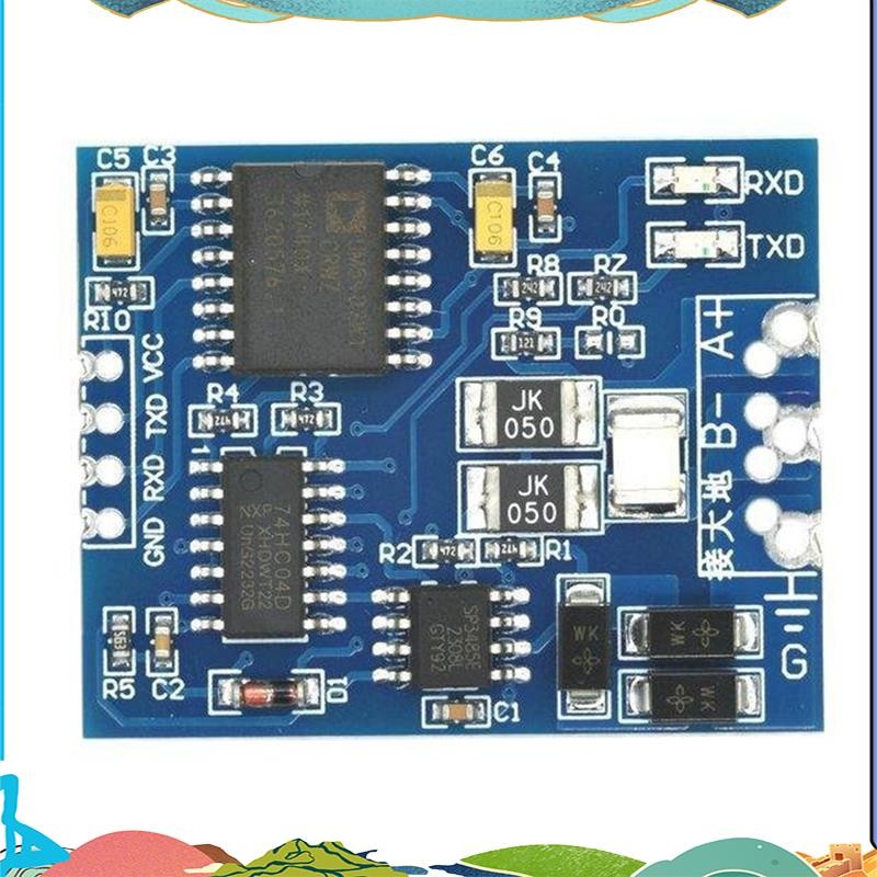 3.3v 5V TTL UART ถึง RS485 โมดูลแปลงอินเทอร์เฟซแยก Single-Chip Serial Port UART อุตสาหกรรม