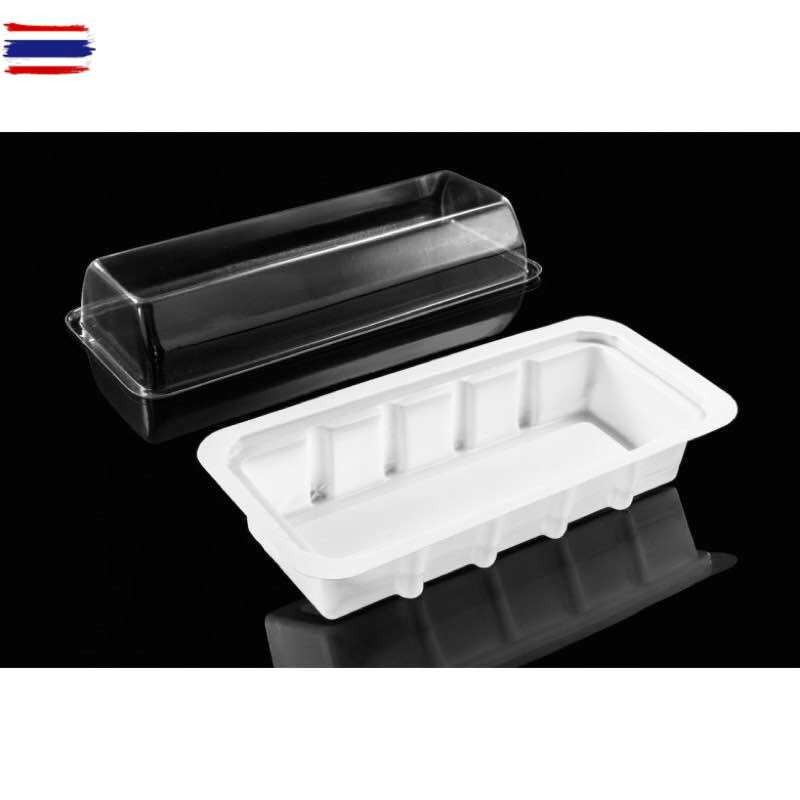 กล่อง e58 e 58 e-58 กล่องครีมฮอน กล่องแยมโรล กล่องเครปเย็น กล่องแซนวิชโรล 100 ชิ้น/แพค