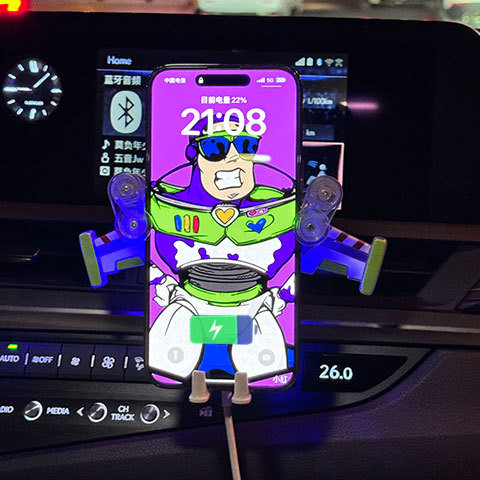 ที่วางโทรศัพท์ Car Mount Wireless Charger Car Air Vent Dashboard Universal 2024 รุ่นใหม่ Navigation Support Stand