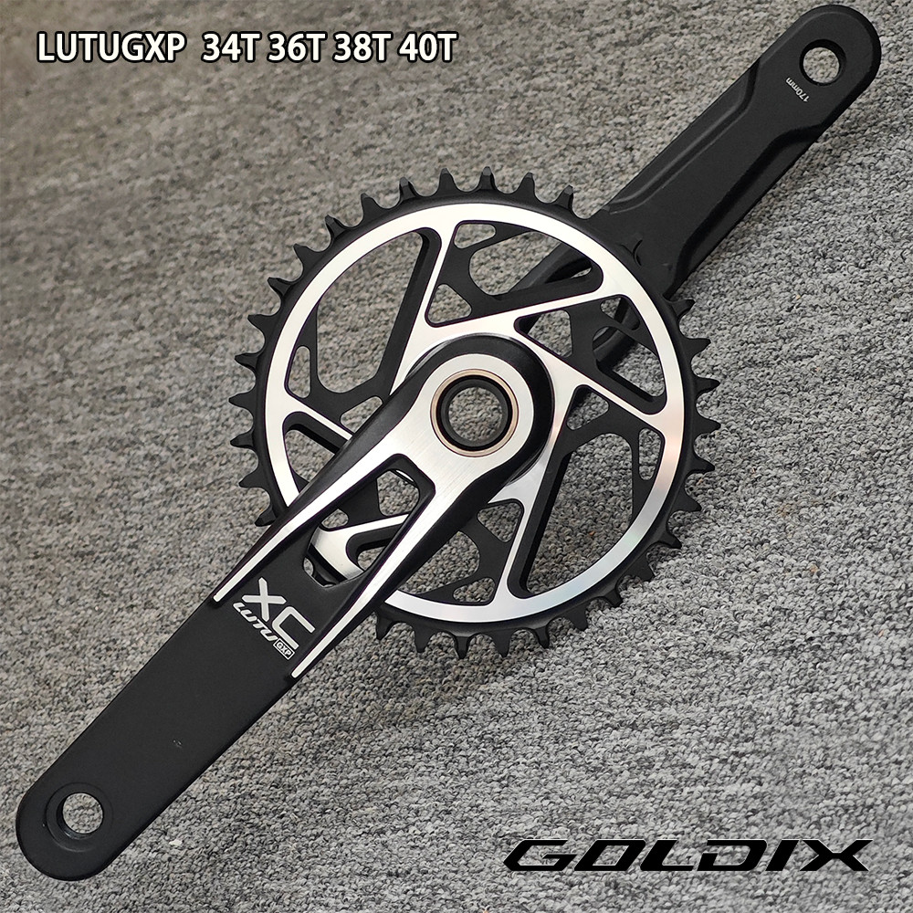 Goldix ข้อเหวี่ยงจักรยานเสือภูเขา GXP MTB ข้อเหวี่ยง 170 มม. 175 มม. offset 3 องศา Chainring 30T 32T 34T 36T 38T