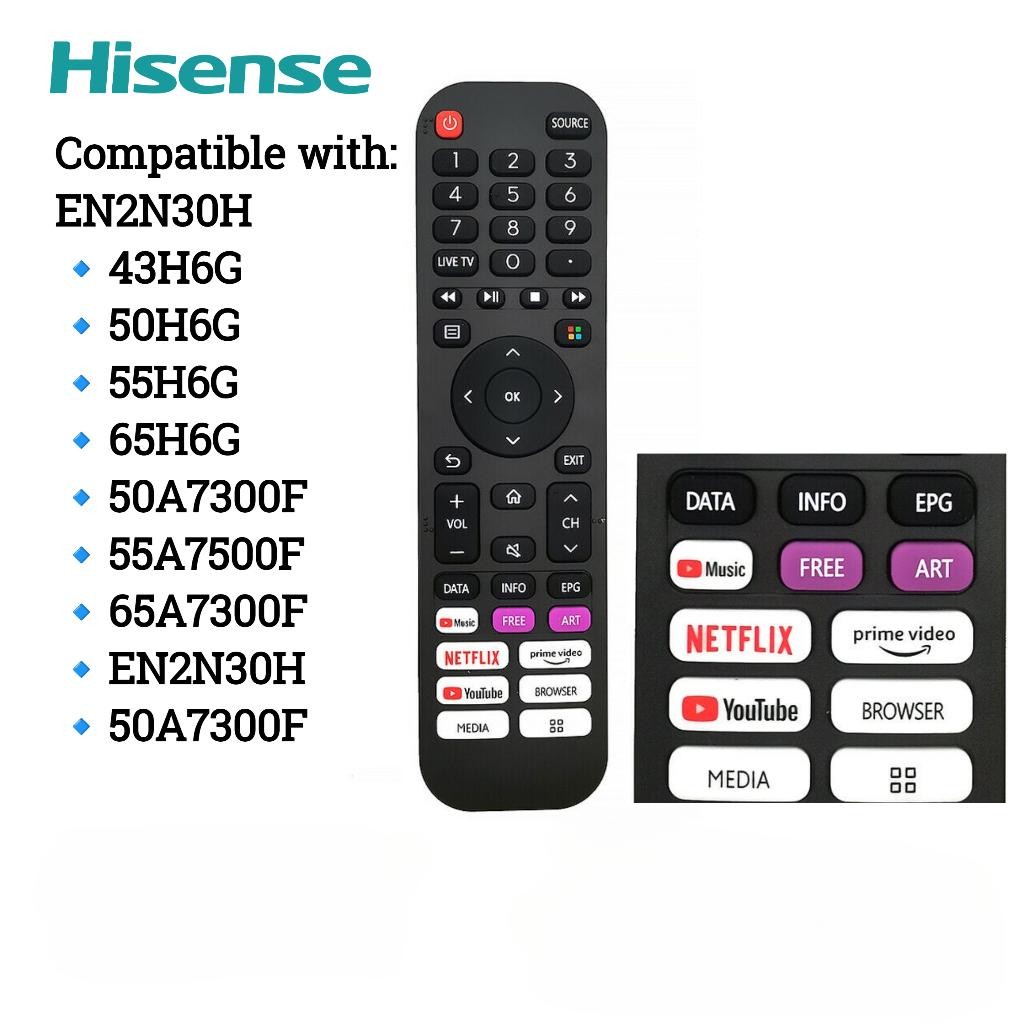 Hisense สมาร์ททีวีรีโมทคอนโทรล EN2H30H EN2D30H 43H6G 50H6G 55H6G 50A7300F