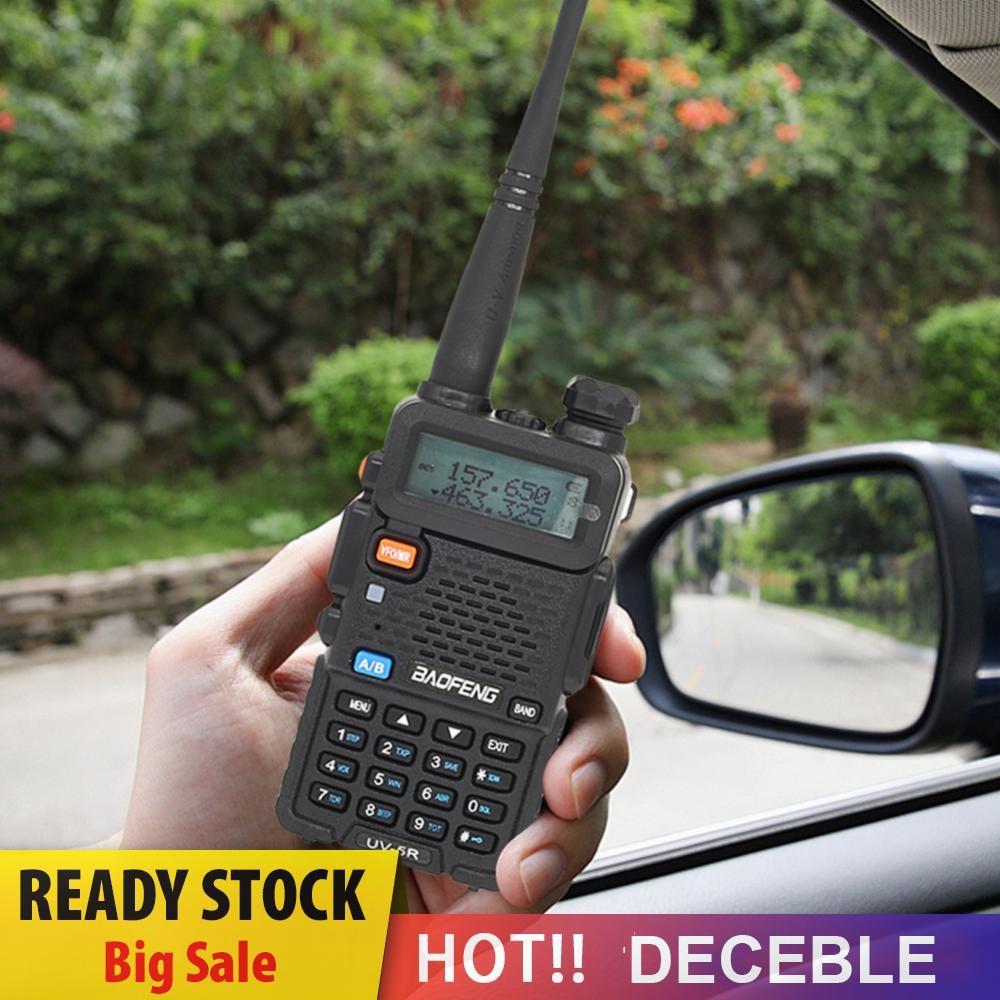 เครื่องส่งรับวิทยุมือถือ UV-5R 136-174MHz & 400-520MHz 5W วิทยุสองทางแบบ Dual Band [Deceble.th]