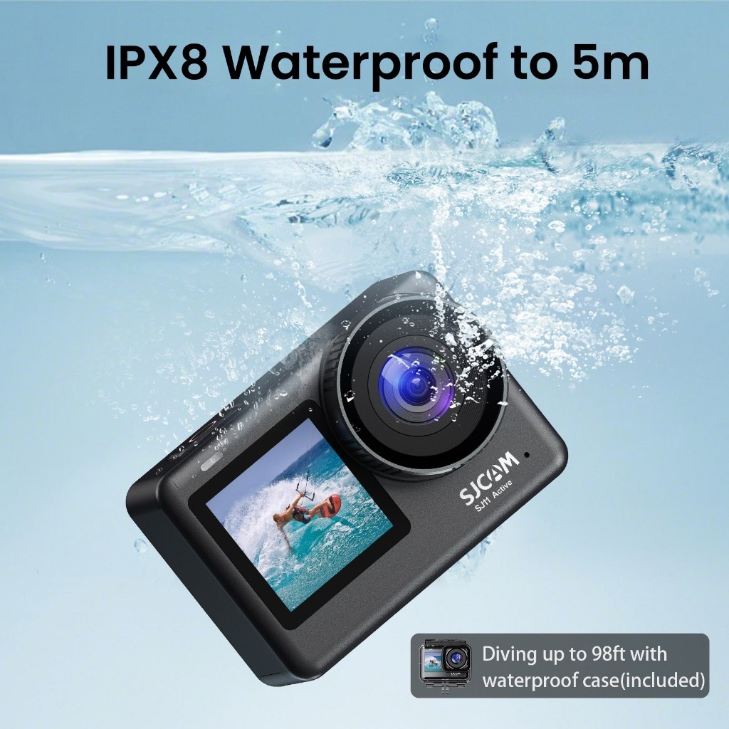 Sjcam SJ11 กล้องแอคชั่นแคมเมรา 4K, ใต้น้ํากันน้ํา 5M, กล้องติดหมวกกันน็อคมอเตอร์ไซค์ [0j2n7jwZ]
