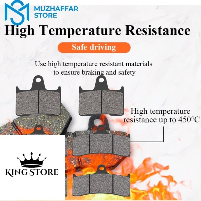 ผ้าเบรค KAWASAKI ZX-7RR ZX750 ZX 750 ZX7RR ZX7 RR 1996 - 1999