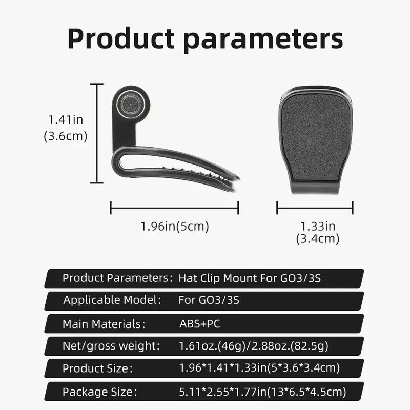 คลิปติดหมวกหมุน 360 องศา สำหรับ Insta360 GO 3/GO 3S thumbnail 6