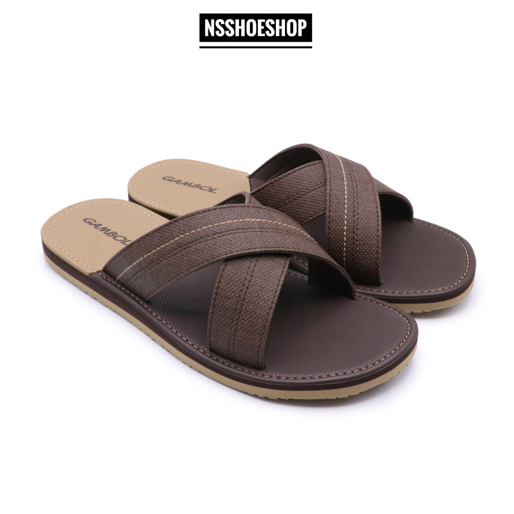 [ส่งทุกวัน] ใหม่!!! GAMBOL NATIVE CROSS รองเท้าแตะสวมชาย แกมโบล รุ่น GM12131 size 40-44