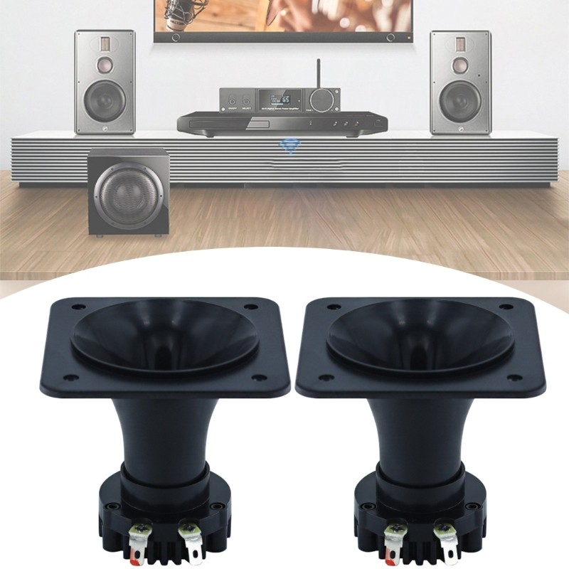 WHEATI Swallow House กันน้ํากลางแจ้ง Swallow Horn 3 5 นิ้วสแควร์ Neodymium ลําโพงคอลัมน์ทวีตเตอร์หน่